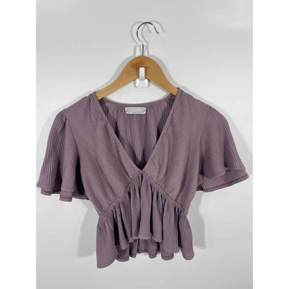 Urban Outfitters Womens Ribbed Babydoll Top S Whimsigoth Dark Fairy Festival